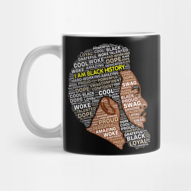 I Am Black History Black Man by blackartmattersshop